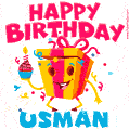 Funny Happy Birthday Usman GIF
