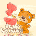 Cute Teddy Bear Valentine Day GIF