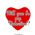 Will you be my Valentine GIF