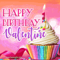 Happy Birthday Valentine - Lovely Animated GIF