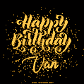Happy Birthday Card for Van - Download GIF and Send for Free