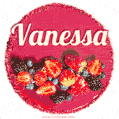 Happy Birthday Cake with Name Vanessa - Free Download