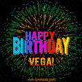 New Bursting with Colors Happy Birthday Vega GIF and Video with Music