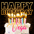 Vega - Animated Happy Birthday Cake GIF Image for WhatsApp