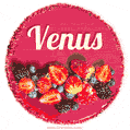 Happy Birthday Cake with Name Venus - Free Download