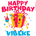 Funny Happy Birthday Vibeke GIF