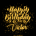 Happy Birthday Card for Victor - Download GIF and Send for Free