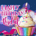 Happy Birthday Vidal - Lovely Animated GIF