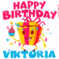 Funny Happy Birthday Viktoria GIF