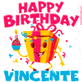 Funny Happy Birthday Vincente GIF