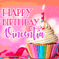 Happy Birthday Vincentia - Lovely Animated GIF