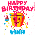 Funny Happy Birthday Vinh GIF
