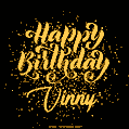 Happy Birthday Card for Vinny - Download GIF and Send for Free