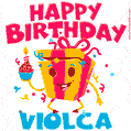 Funny Happy Birthday Violca GIF