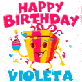 Funny Happy Birthday Violeta GIF