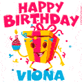 Funny Happy Birthday Viona GIF