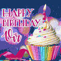 Happy Birthday Vir - Lovely Animated GIF