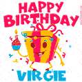 Funny Happy Birthday Virgie GIF