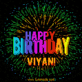 New Bursting with Colors Happy Birthday Viyan GIF and Video with Music