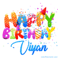Happy Birthday Viyan - Creative Personalized GIF With Name