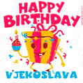 Funny Happy Birthday Vjekoslava GIF