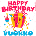 Funny Happy Birthday Vuokko GIF