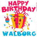 Funny Happy Birthday Walborg GIF