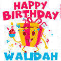 Funny Happy Birthday Walidah GIF
