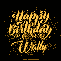 Happy Birthday Card for Wally - Download GIF and Send for Free