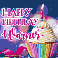 Happy Birthday Warner - Lovely Animated GIF
