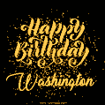 Happy Birthday Card for Washington - Download GIF and Send for Free