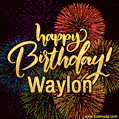 Happy Birthday, Waylon! Celebrate with joy, colorful fireworks, and unforgettable moments.