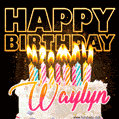 Waylyn - Animated Happy Birthday Cake GIF for WhatsApp
