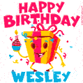 Funny Happy Birthday Wesley GIF