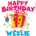 Funny Happy Birthday Weslie GIF