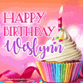 Happy Birthday Weslynn - Lovely Animated GIF
