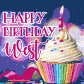 Happy Birthday West - Lovely Animated GIF