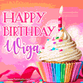 Happy Birthday Wiga - Lovely Animated GIF