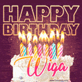 Wiga - Animated Happy Birthday Cake GIF Image for WhatsApp
