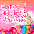 Happy Birthday Wiktoria - Lovely Animated GIF