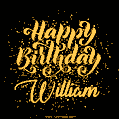 Happy Birthday Card for William - Download GIF and Send for Free