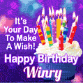 It's Your Day To Make A Wish! Happy Birthday Winry!