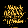 Happy Birthday Card for Winston - Download GIF and Send for Free