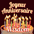 Joyeux anniversaire Wisdom GIF