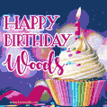 Happy Birthday Woods - Lovely Animated GIF