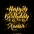 Happy Birthday Card for Xaviar - Download GIF and Send for Free