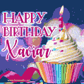 Happy Birthday Xaviar - Lovely Animated GIF