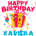 Funny Happy Birthday Xaviera GIF