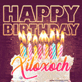 Xiloxoch - Animated Happy Birthday Cake GIF Image for WhatsApp