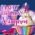 Happy Birthday Xzayvion - Lovely Animated GIF